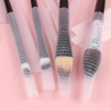 River World Makyaj Far Allık Kontür Eyeliner Fırça Malzemeleri Ürünleri Koruyucu File Kapak Örgü Kılıf Set 20li