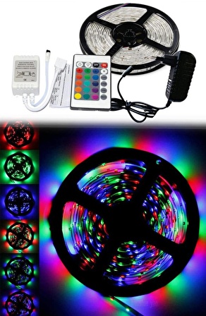 River World Uzaktan Kumandalı 20 Fonksiyonlu 5 metre RGB Gaming Led Şerit Işık