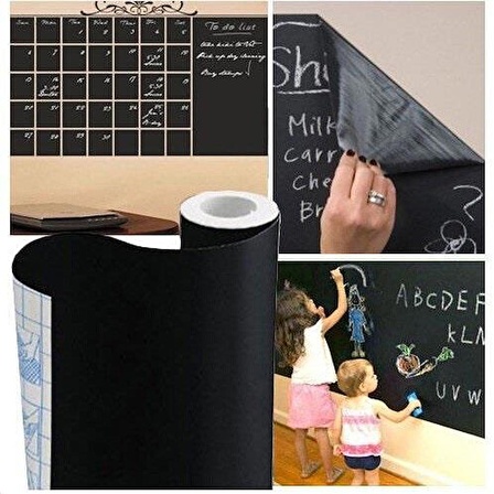 RiverWorld Yapışkanlı Kara Tahta Sticker Blackboard