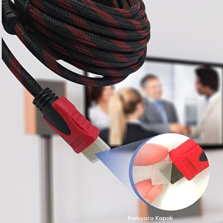 River World HDMI Kablosu HDTV Bilgisayar Uydu Görüntü Ses Full HD Sargılı Görüntü Aktarma Kablosu