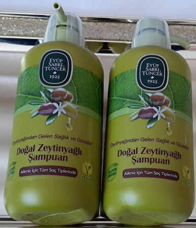 Eyüp Sabri Tuncer Doğal Zeytin Yağlı Şampuan 600 ml 2'li Paket