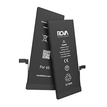 Rova iPhone 6S Yüksek Kapasiteli Batarya Pil 2300 mAh