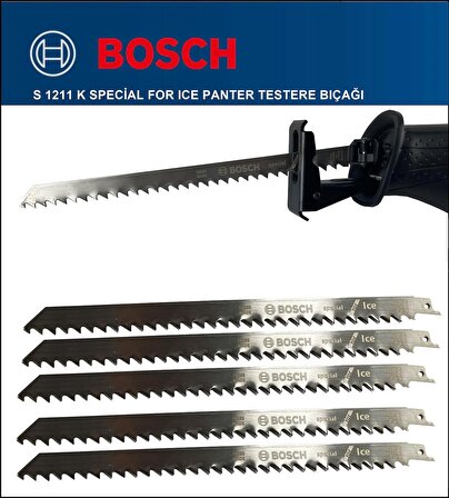 Bosch - Tilki Kuyruğu Bıçağı S 1211 K - Buz ve Kemik Kesme 2 608 652 900 5'Li Paket