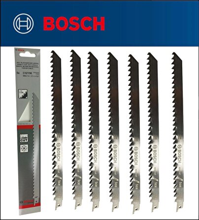 Bosch - Tilki Kuyruğu Bıçağı S 1211 K - Buz ve Kemik Kesme 2 608 652 900 7'Li Paket