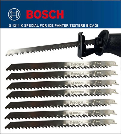 Bosch - Tilki Kuyruğu Bıçağı S 1211 K - Buz ve Kemik Kesme 2 608 652 900 7'Li Paket