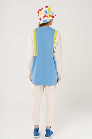 S-3992 Colorblock Oversize Sweatshirt Takım