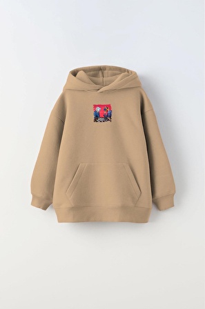 Satranç Baskılı Çocuk Sweatshirt 