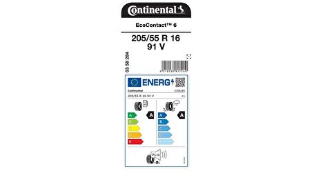 Continental 205/55R16 91V Ecocontact 6 Yaz (Üretim Yılı:2024)