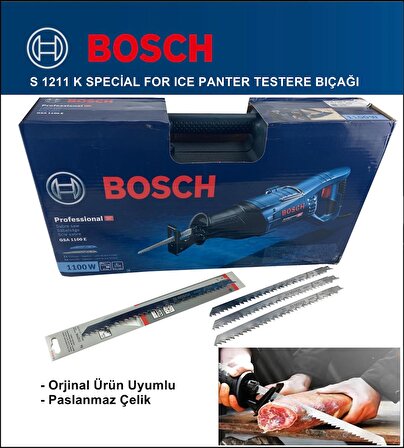Bosch - Tilki Kuyruğu Bıçağı S 1211 K - Buz ve Kemik Kesme 2608652900 3'Lü Paket