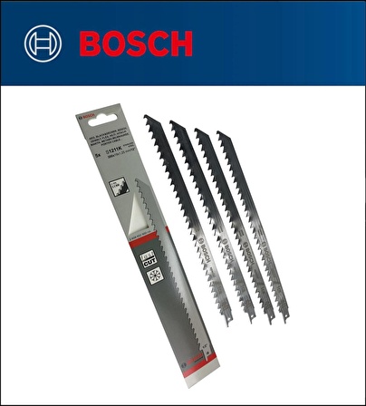 Bosch - Tilki Kuyruğu Bıçağı S 1211 K - Buz ve Kemik Kesme 2 608 652 900 4'Lü Paket