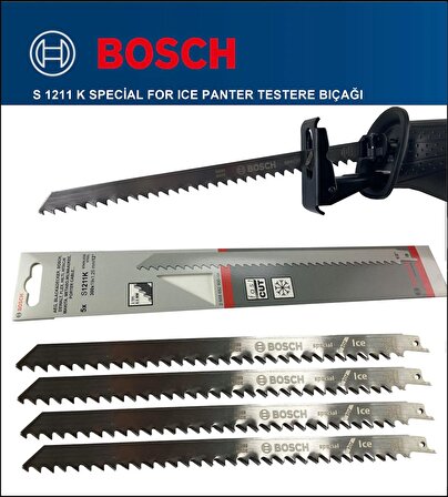 Bosch - Tilki Kuyruğu Bıçağı S 1211 K - Buz ve Kemik Kesme 2 608 652 900 4'Lü Paket