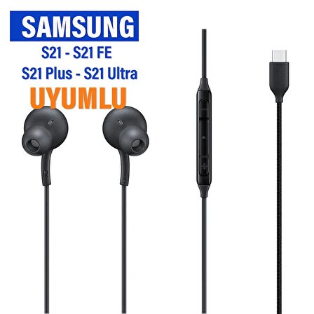 Samsung S21 S21 Fe Plus Ultra Kulaklık Mikrofonlu Type-c Kulaklık