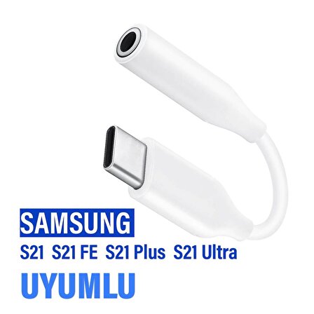 Samsung S21 S21 FE S21 Plus Ultra Kulaklık Dönüştürcü Type-c Çevirici