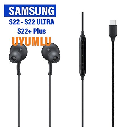 Samsung S22 S22 ultra S22+ Plus Kulaklık Type-C Mikrofonlu