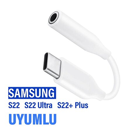Samsung S22 S22 Ultra S22+ Plus Kulaklık Çevirici Type-C Dönüştürcü