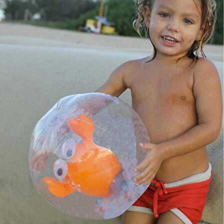 Sunnylife 3D Şişme Plaj Topu - Deniz Yaratığı Sonny