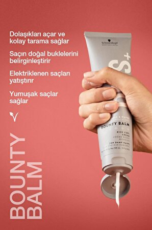 Bounty Balm Bukle Kremi 150ml x 2 Adet | Saçın Doğal Buklelerini Belirginleştirir, Kolay Tarama