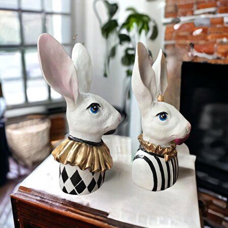 Mackenzie Kraliyet Tavşanları Dekoratif Obje