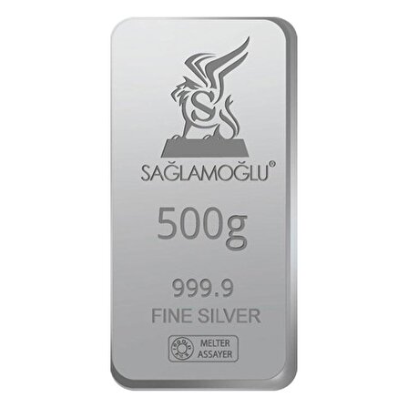 Sağlamoğlu 500 Gr Gümüş Külçe