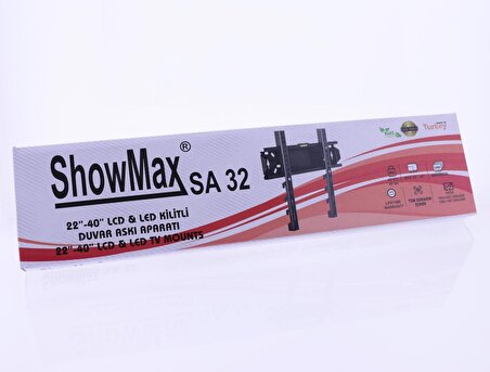 ShowMax SA-32 22*-40*İnch Lcd Led Tv Kilitli Duvar Askı Aparatı