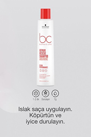 BC Clean Acil Kurtarma Şampuanı 250ml