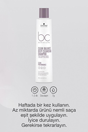 BC Clean Dengeleyici Derin Temizleme Şampuanı 250ml