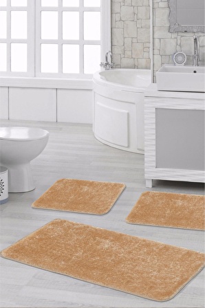 Santa Doğal Kaymaz Taban 3'lü Banyo Paspası 60x100 - 50x60 - 50x60