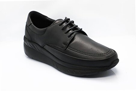 Dexter  Siyah Hakiki Deri Erkek konfor ayakkabı SAH3011-1