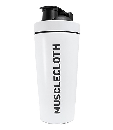 MuscleCloth Paslanmaz Çelik Shaker 739 ml Beyaz