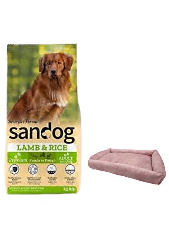 Sandog Premium Lamb&Rice Yavru Köpek Maması 15 Kg,Mini Small Pembe Yatak