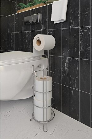 Tuvalet Kağıtlık Wc Kağıtlığı Tuvalet Kağıdı Standı Yedekli Tuvalet Kağıt Askısı