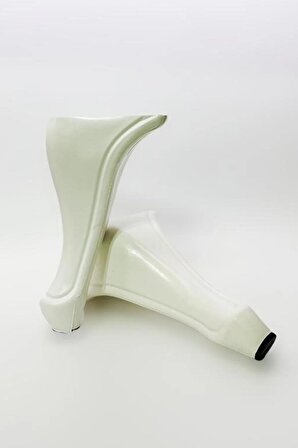 Şebboy Plastik Lükens Mobilya Ayağı 20cm. Beyaz (4 ADET)