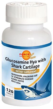 Force Nutrition Glukozamin Köpek Balığı Kıkırdağı 120 Tablet Akgünlük Hyaluronik Asit 