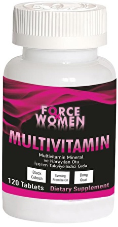 Force Women MultiVitamin 120 Tablet Kadın Karayılan Otu Evening Promise Oil  