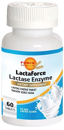 Force Nutrition Laktaz Enzimi 60 Tablet Lactaforce Lactase Enzyme 