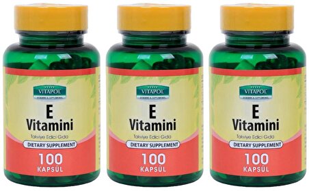 Vitapol E Vitamini 400 Iu 268 Mg 3x100 Kapsül