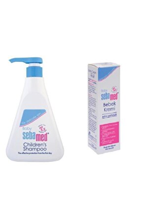 Sebamed Baby Göz Yakmayan Saç ve Vücut Şampuanı 500 ml + Bebek Bakım Kremi