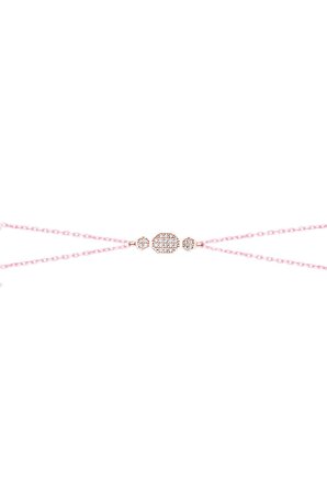 Swarovski Taşlı Geometrik Model Rose Kaplama Gümüş Zirconia Bileklik