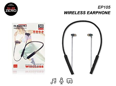 Subzero EP-105 Kablosuz Sporcu Kulaklık 30 Saat Bluetooth 5.0 Boyun Askı
