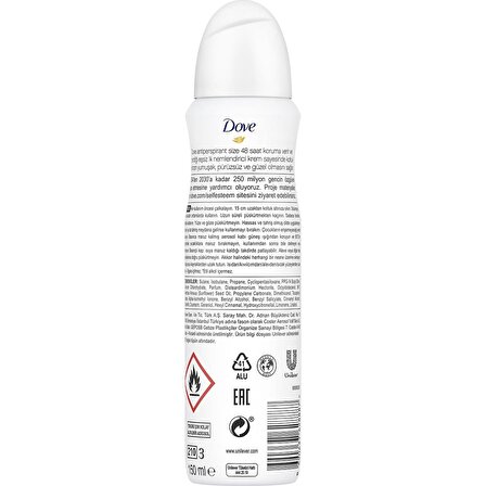 Dove Kadın Deodorant Invisible Dry 150 ML - 3'lü Avantaj Paketi