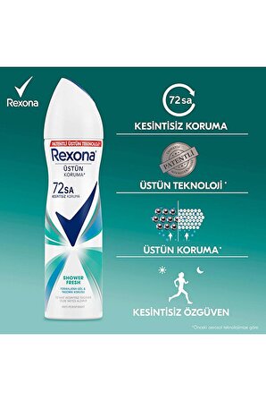 Rexona Kadın Deodorant Shower Fresh 150 ML - 3'lü Avantaj Paketi