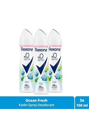Rexona Kadın Deodorant Ocean Fresh 150 ML - 3'lü Avantaj Paketi