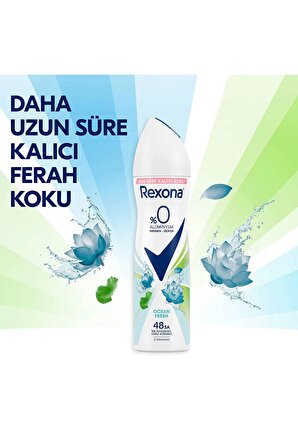 Rexona Kadın Deodorant Ocean Fresh 150 ML - 3'lü Avantaj Paketi
