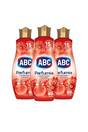 ABC Parfumia Tutkulu Dahlia Beyazlar ve Renkliler İçin Konsantre Yumuşatıcı 3 x 1440 ml 180 Yıkama