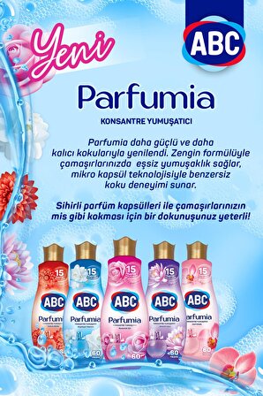 ABC Parfumia Organik Anti-Alerjik Büyüleyici Yasemin & Zarif Orkide Beyazlar ve Renkliler İçin Konsantre Yumuşatıcı 3 x 1440 ml 180 Yıkama