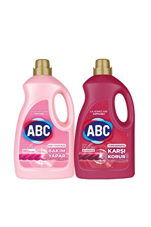 ABC Karma Renkler İçin Sıvı Deterjan 2x2.7 lt 90 Yıkama 