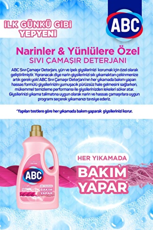 ABC Karma Renkler İçin Sıvı Deterjan 2x2.7 lt 90 Yıkama 