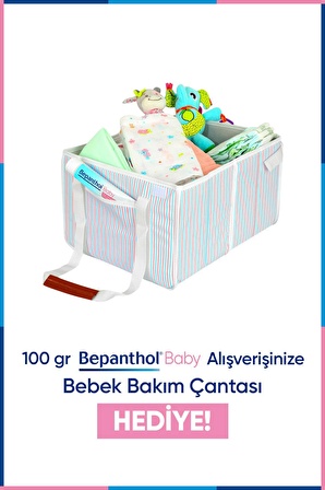 Bepanthol baby pişik önleyici merhem 100g + Bebek Bakım Çantası Hediyeli