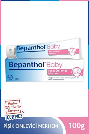 Bepanthol Baby Pişik Önleyici Merhem 100g x3 + Bebek Bakım Çantası Hediyeli