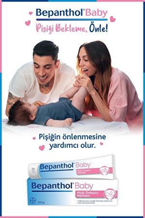 Bepanthol Baby Pişik Önleyici Merhem 100gr + Müslin Bebek Örtüsü